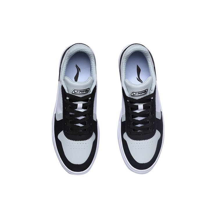 Li-Ning Durable Breathable Low-Top Skate Shoes Men Sneakers Black Gray White AGCR193-3
