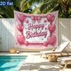 Glitter Birthday Backdrop 1pc - Studio Photo Prop