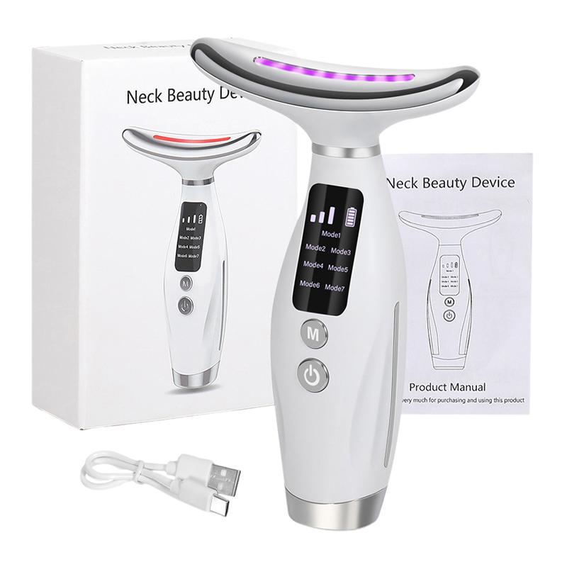 Neck Face Beauty Device Vibration Massage For Face And Neck Personal Ccare Skindion Home Use Beauty Device Face Lifting Machine