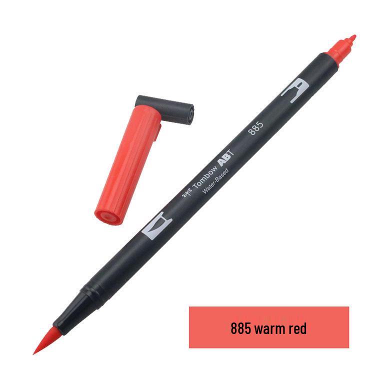 Tombow ABT Warm Color Double-Ended Watercolor Brush Pen for Students