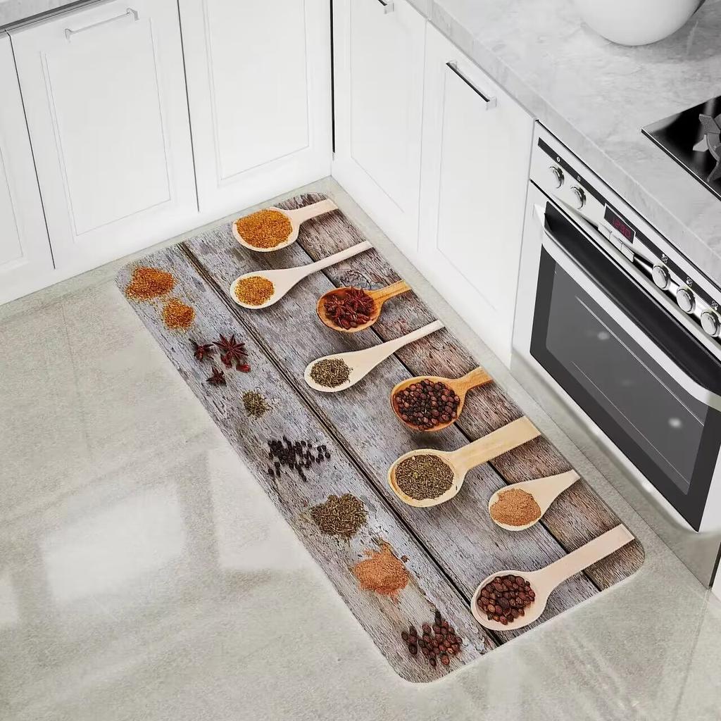 Long kitchen carpet home entrance door mat bedroom living room decoration bedside carpet corridor balcony bathroom non-slip mat