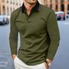 Long Sleeve Polo Shirt, Slim Fit Casual Top, Versatile Daily Essential