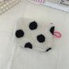11 wind plush love mouth red envelope student holding small cosmetic bag key change bag ID bag