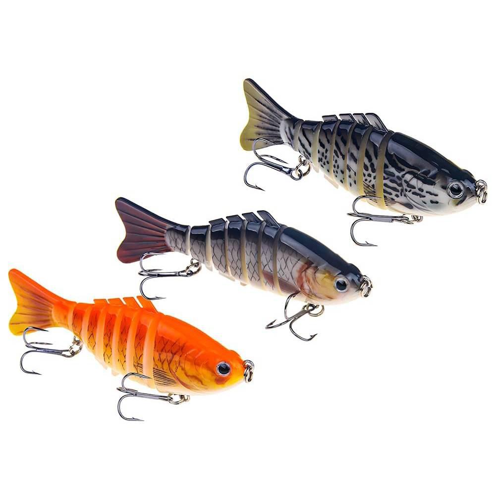 Sinking Wobblers Fishing Lures Lifelike Multi Jointed Swimbait Multi-Section Hard Bait for Pike Bass Trout