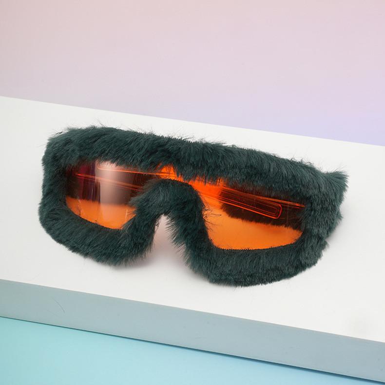 Trendy Winter Furry Decor Mirror With Pc Material And Unisex Style For Home Or Gift