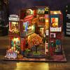 Wooden Mini Doll Houses DIY 3D Puzzle Building Assembly Building Model Toy Home Bedroom Decoration Dollhouse For Christmas Gifts