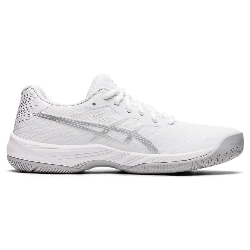 Asics Gel Game 9 White Pure Silver Women Sneakers 1042A211-100