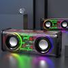 VAORLO 10W Transparentní Mecha bezdrátový Bluetooth reproduktor Zvuk Světlo Rytmus Subwoofer TWS Stereo Cyberpunk Music Center Volání handsfree