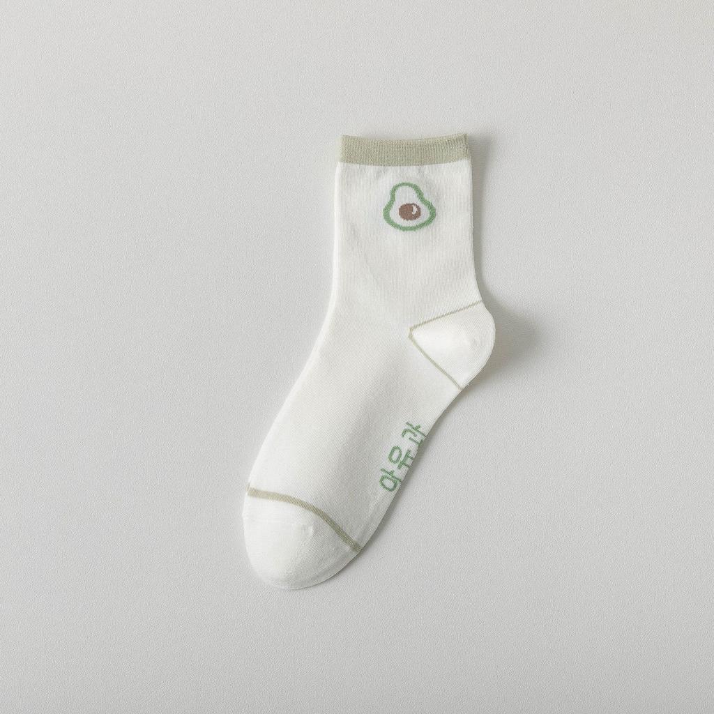 Spring And Autumn Socks Fashion Trend Dongdaemun Fruit Socks Medium Tube Socks Cotton Socks Personalized Student Socks