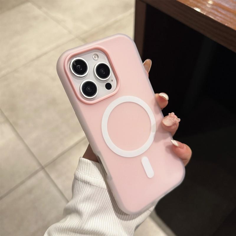

Suitable IPhone 17 Dopamine Skin Texture Matte Magnetic Phone Case Apple 16 Macaron Fashion Protective 15 iPhone 17 PRO