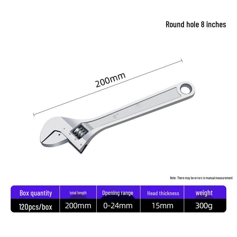 Feiquan 8-inch Adjustable Wrench