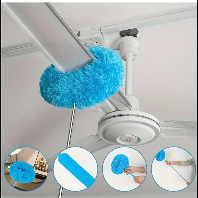 Microfiber Ceiling Fan Duster Extends Up To Long Handled Dust Locking Reusable And Cleaner Brush For Effortless Cleaning