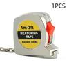 Mini 1 Meter Keychain Tape Measure Electroplated Portable Inch & Metric Dual Scale Small Pocket Steel Measuring Tool