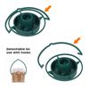 Plastic Bottle Mouth Docking Green Outdoor Bird Feeder Hanging Feeding Tray  Outdoor