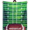 Football Blanket Gifts for Boys Girls Football Lovers, Green Football Throw Blanket Super Soft Travel Bed Sofa Blankets for Sport Fans Kids Adults