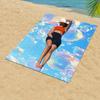 1Pc Summer Fresh Sky Blue Foamy Print Beach Towel Soft Absorbent Quick Dry Beach Holiday Bath Towel Wrap Scarf