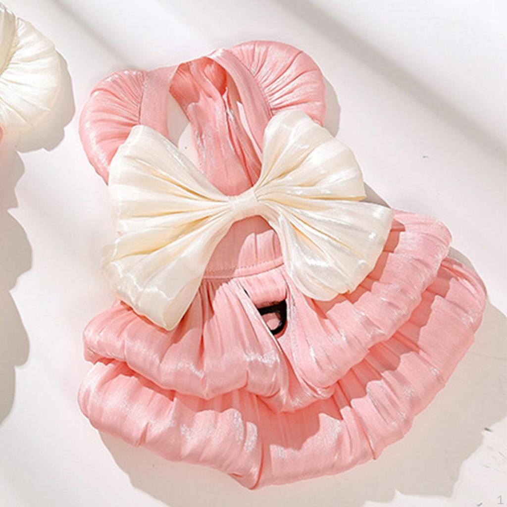 Cat Dress Bow Costume Comfortable Birthday Cats Clothes Princess Dresses Puppy
