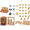 Sylvanian Families EPOCH Bakery Furniture Set with Oven Toy for Dollhouse Ages 3 and Up