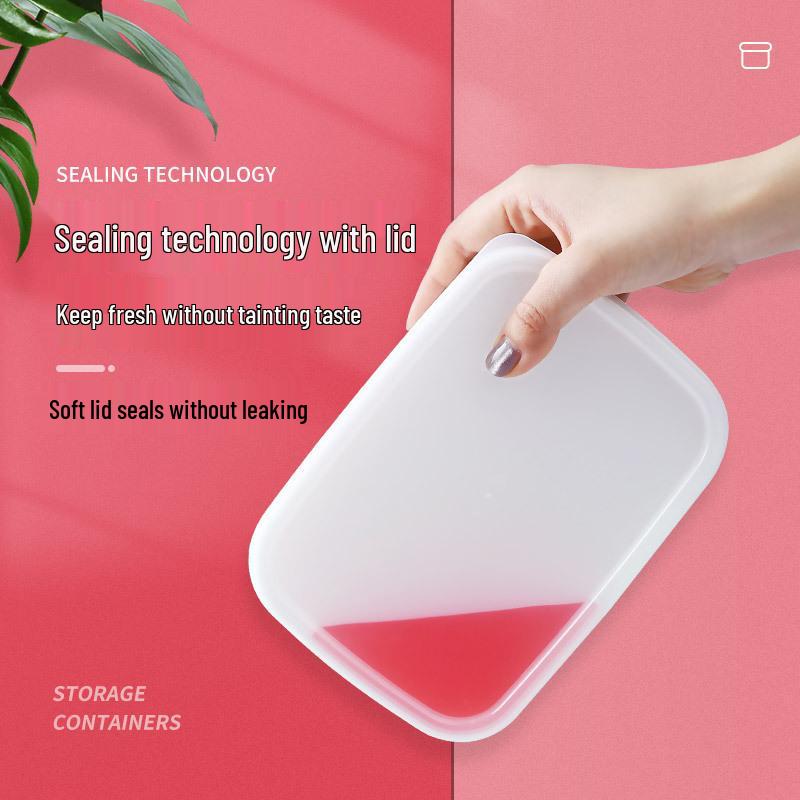 Plastic Food Storage Container with Lid - Sealed Fresh-Keeping Box for Fridge, Fruit, Lunch, or Bento.