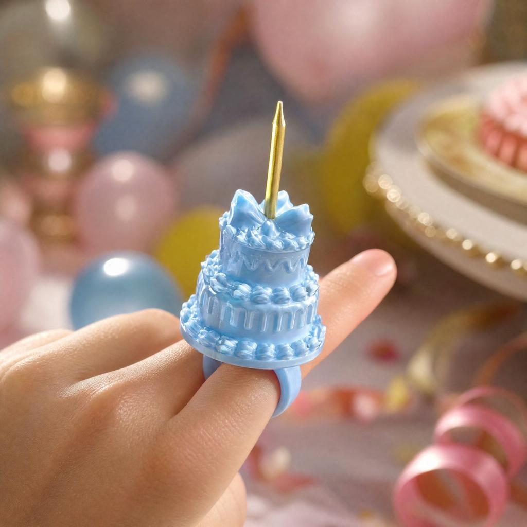 3D Printed Candle, Birthday Party Decoration Prop for