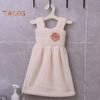 Hand Towel Princess Dress Shape Wipe Towel Soft Coral Fleece Hanging Towel for Home Kitchen Bathroom