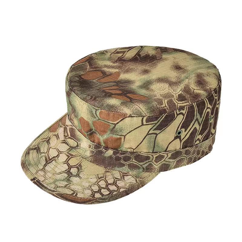 Green Hunting Camouflage Ribstop Suit Blouse Cargo Pants Set With Hat