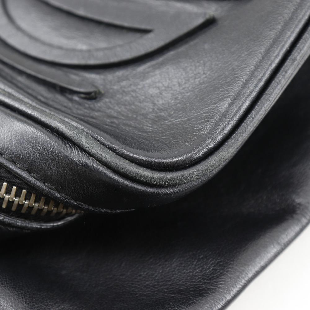 FENDI Fish eye body bag 7VA526 2WAYShoulder black Calfskin unisex Used