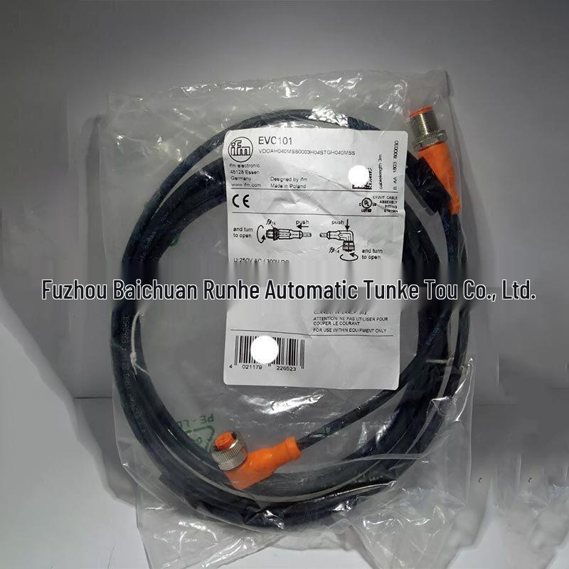 EVC101 IFM Sensor Accessories: Oil & Coolant Resistant Connection Cable - New Original Inquiry. EVC101