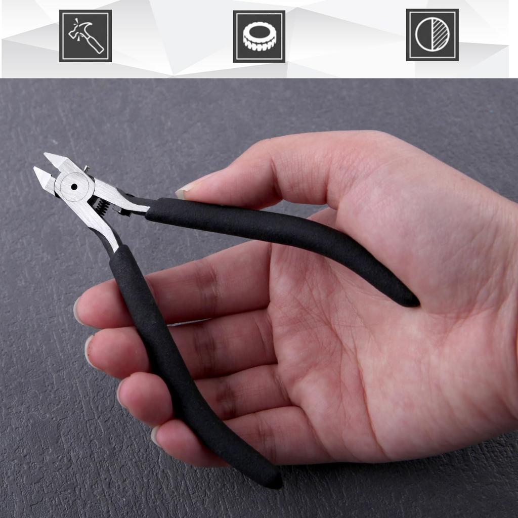 LEONTOOL Plastic Model Plastic Model Tool Gate Model Nippers with for Plastic Precision Work Nippers, Single-Edged Nippers, Thin-Blade Nippers, Set,