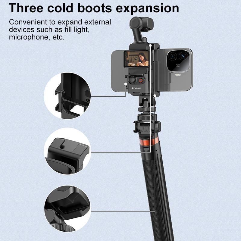 PULUZ Mobile Holder & Protective Frame for DJI OSMO Pocket 3 with Tripod Extension Compatibility