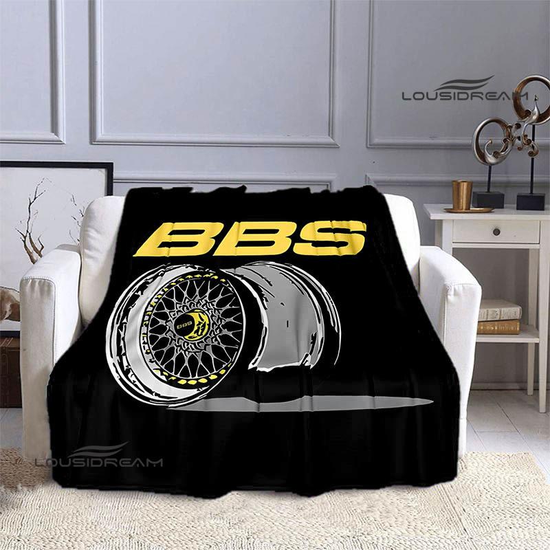 BBS LOGO printed blanket Picnic blanket Warm Flannel blankets Outdoor Blanket Home bed linings blankets for beds Birthday Gift