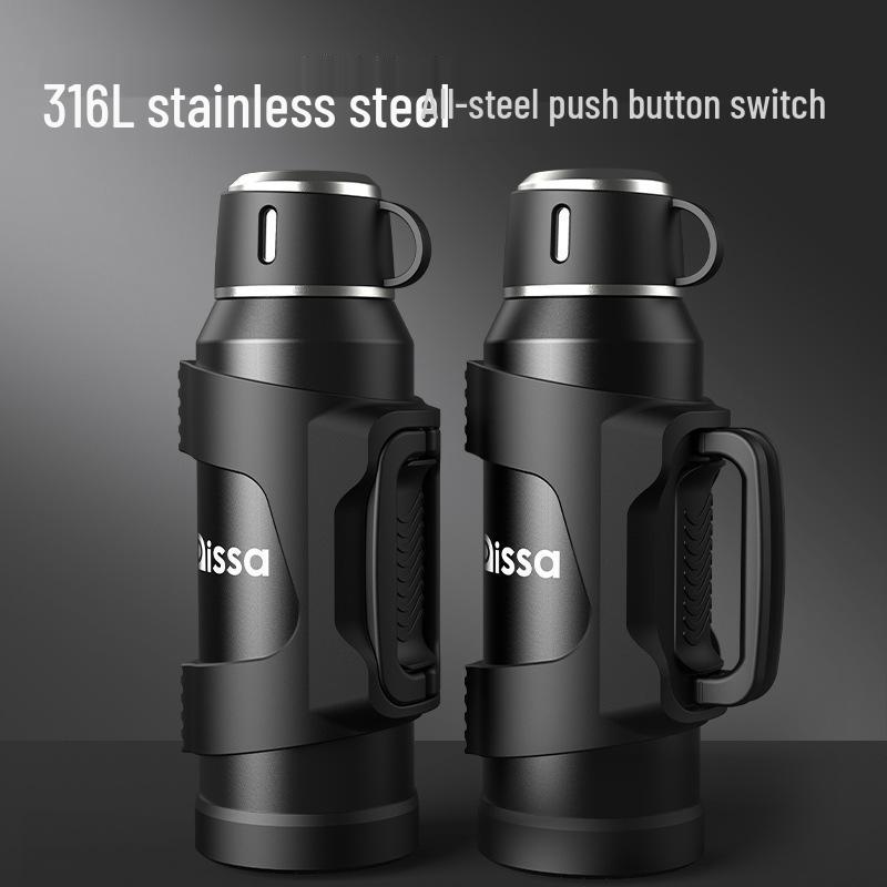 316 Stainless Steel Portable 2L Thermos Cup for Sports and Travel