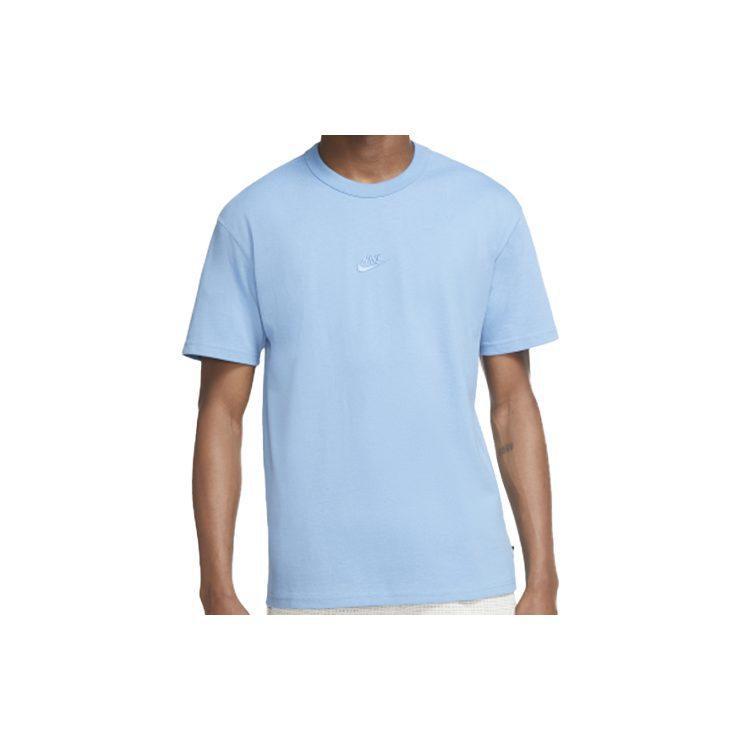 Nike T Shirts Men's Blue Crew Neck Moderate Straight Fit DB3194-496