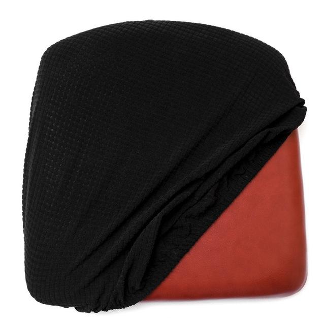 Corn Fleece Fabric Chair Cushion Cover Dining Room Office Home Elasticized Elastic Spandex Round Chair Protective Covers Removable Seat Protectors