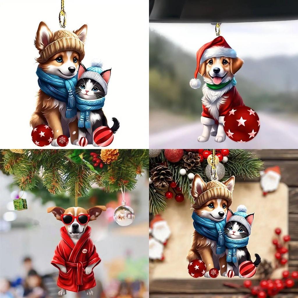 Playful Christmas Acrylic Decorations For Cheerful Home And Decoration Car