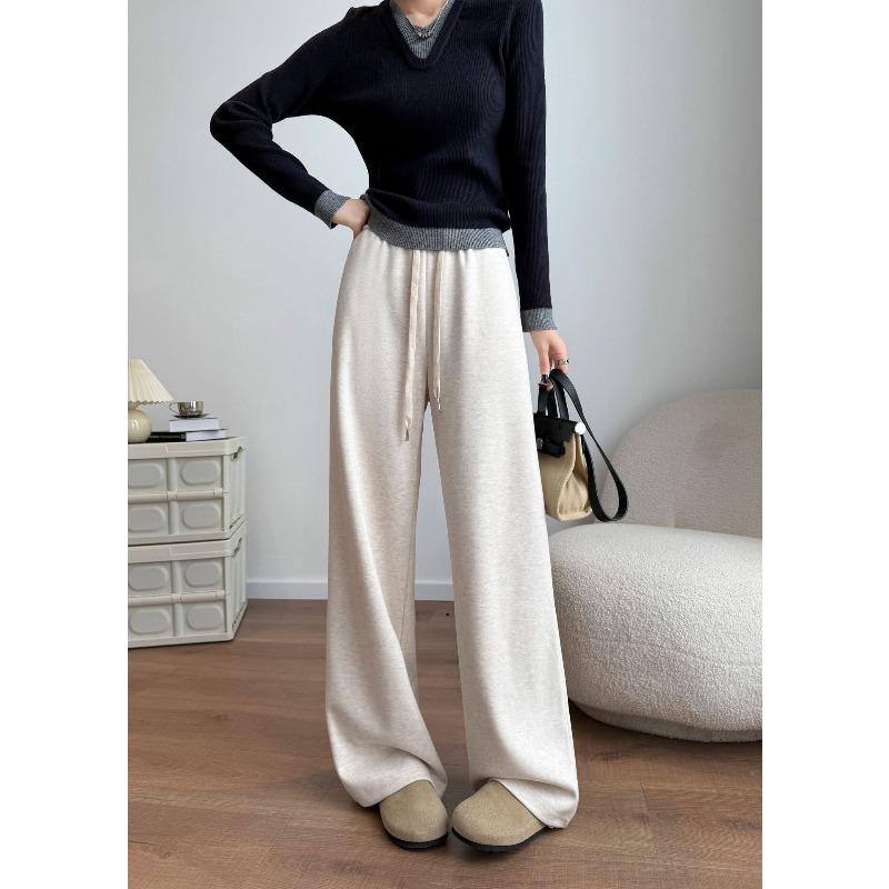 

Ацетатная шерсть повседневные брюки осень и зима женские узкие прямые широкие брюки премиум драпировка брюки XXL