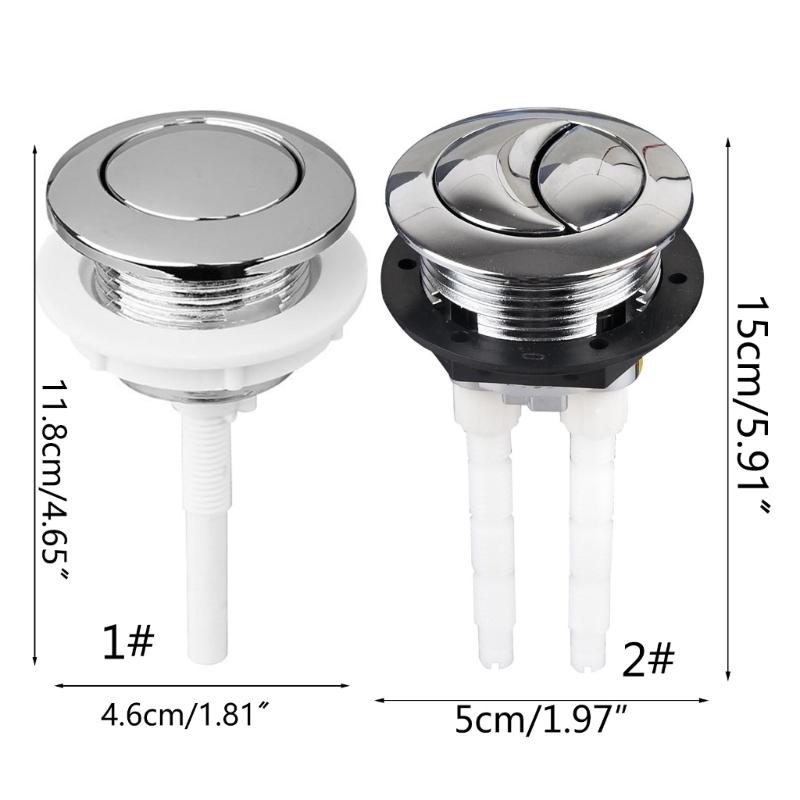 38mm Toilet tanks Button Single/Two Push Water tanks Button Replacement Bathroom
