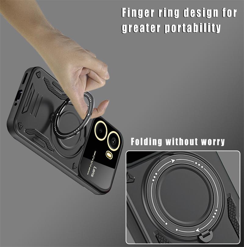 For Xiaomi Poco X7 Pro 5G Case Magnetic Ring Armor Phone Cases for Poko Poxo Pocco Little X 7 Pro X7Pro Stand Holder Back Cover