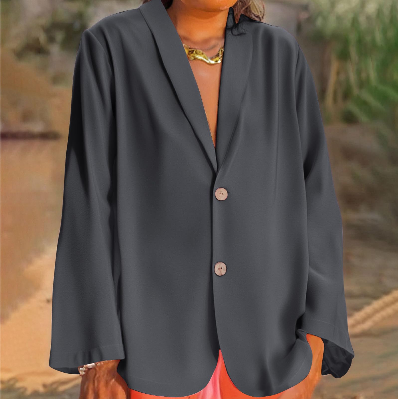 

Женский модный однотонный кардиган с V-образным вырезом, длинными рукавами и пуговицами, повседневное пальто XL