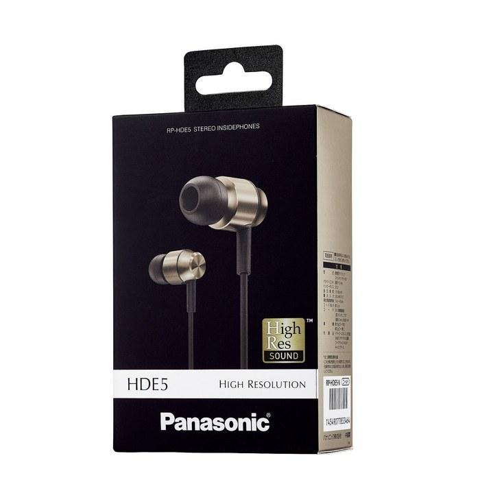 Panasonic Canal-Type Headphones High-Resolution Audio Gold RP-HDE5-N