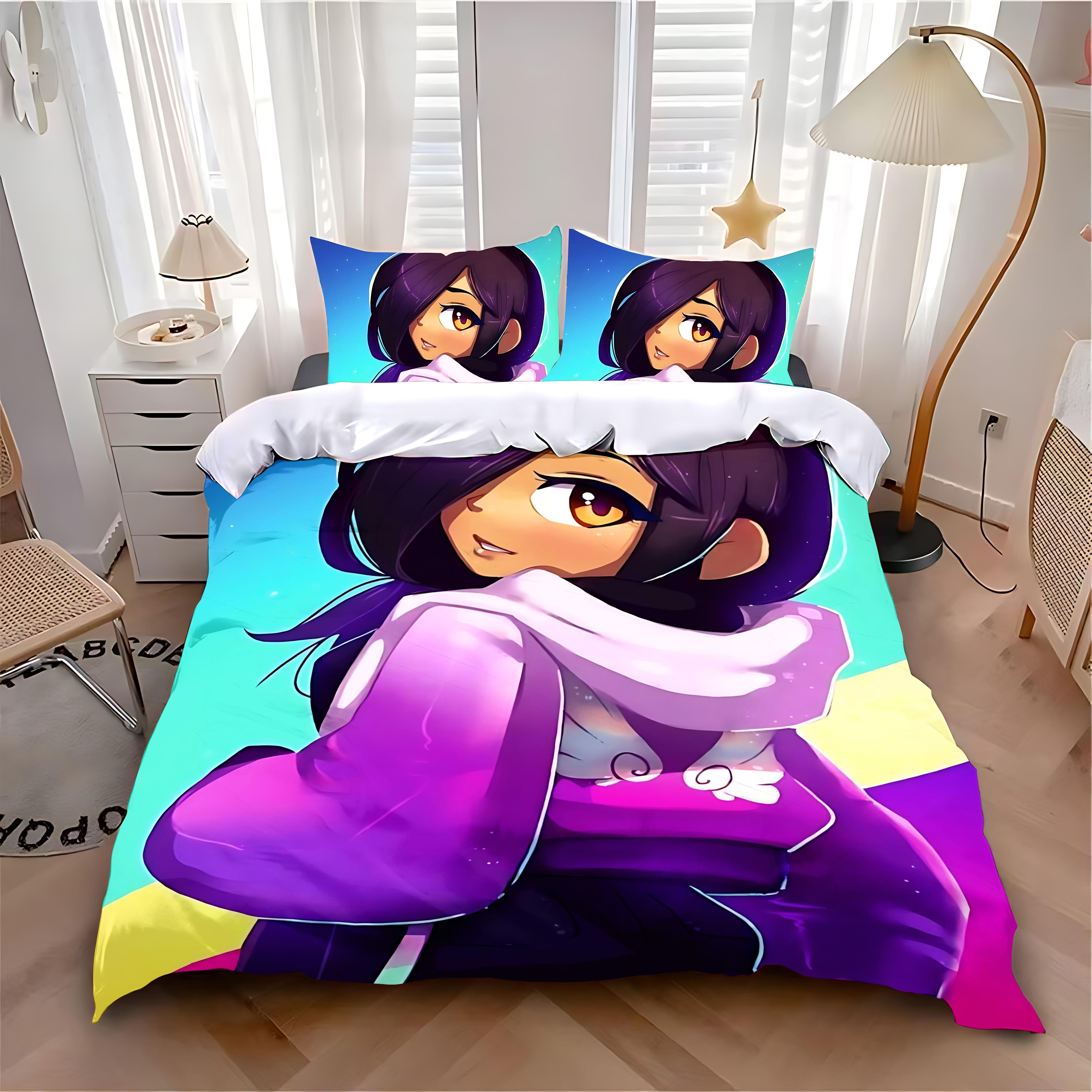 

Comforter Bedding Set Anime Aphmau With Wings Adult Boy Girl Bedroom Decoration Children Single Double Large Size Comforter (quilt)-EU Single(135*200cm)3pcs