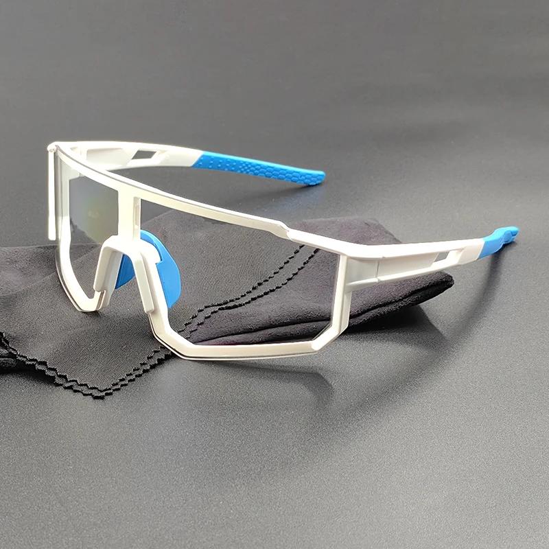 Sports Cycling Sunglasses Photochromic Lenses Men Women Bicycle Glasses Male Running Fishing Goggles Road Bike Eyewear UV400
