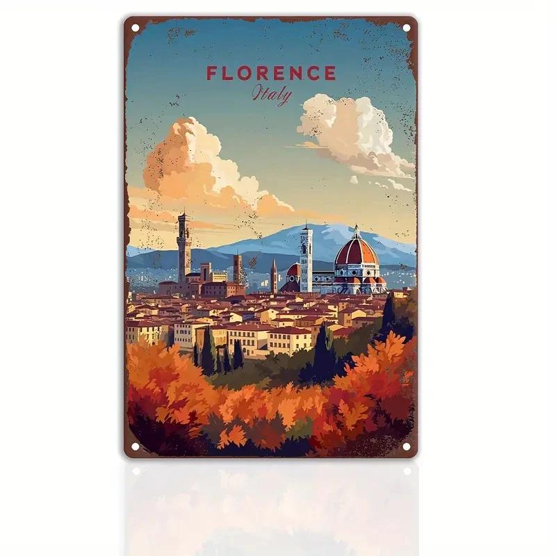 Retro Metal Sign Travel Round The World,ROME,FRANCE,MUMBAI Vintage Art Poster,Home,Bar,Room,pub,Hotel,Cafe,Club Wall Decor Gift