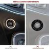 For 2015 -  Chrysler 300 Carbon Fiber Engine Ignition Switch Ring Cover Trim