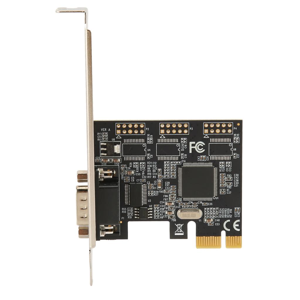 PCIe X1 RS232 Serial Adapter Card Single Port PCI Express To RS232 Converter Adapter for Windows for Linux for DOS