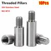 10Pcs Male Female Threaded Pillar Circular Connecting Column  for PCB Chassis Connection