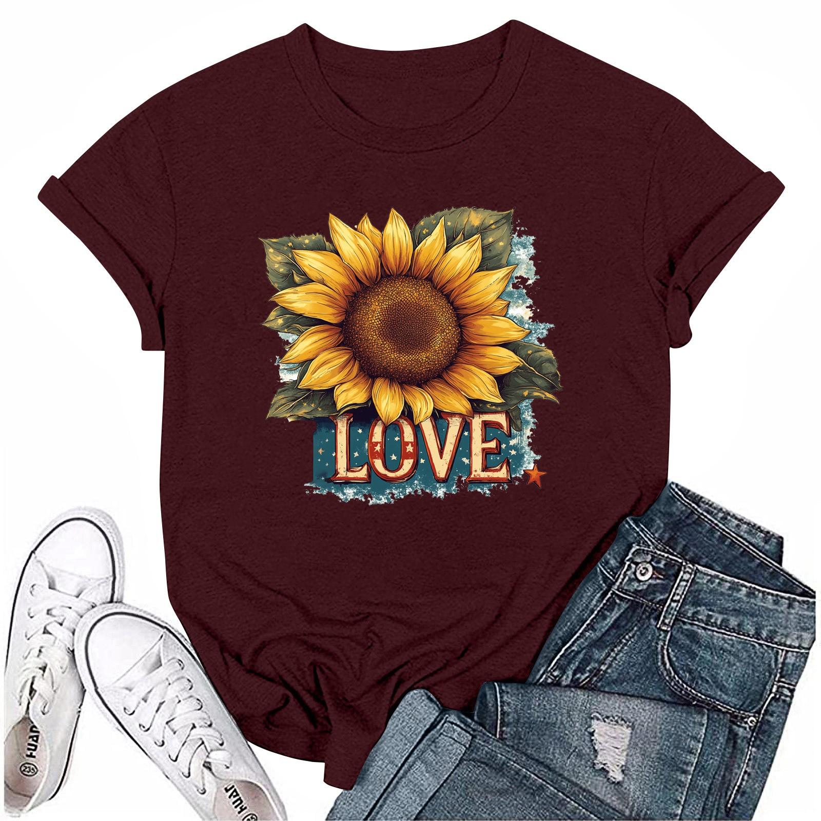 

Женская мода повседневная футболка с круглым вырезом и короткими рукавами, топ, футболка, топ XL винный