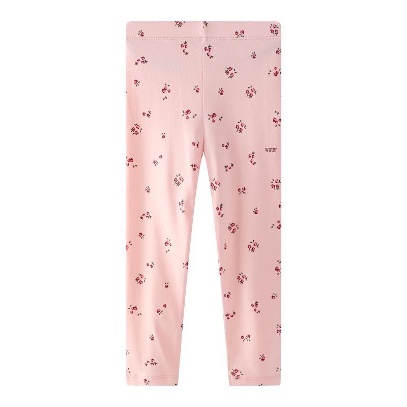 

European & American Pure Cotton Girls Leggings - Spring/Summer Style, Princess Design, Long Pants for Children 6T height 110-120 cm