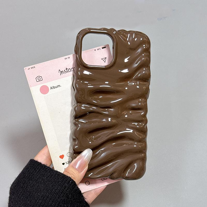 Cute Cake Cream Pattern Glossy TPU Phone Case For For Iphone 17 16 Pro Max 1 14 Plus Air 13 Shockproof 3D Bumper Cover