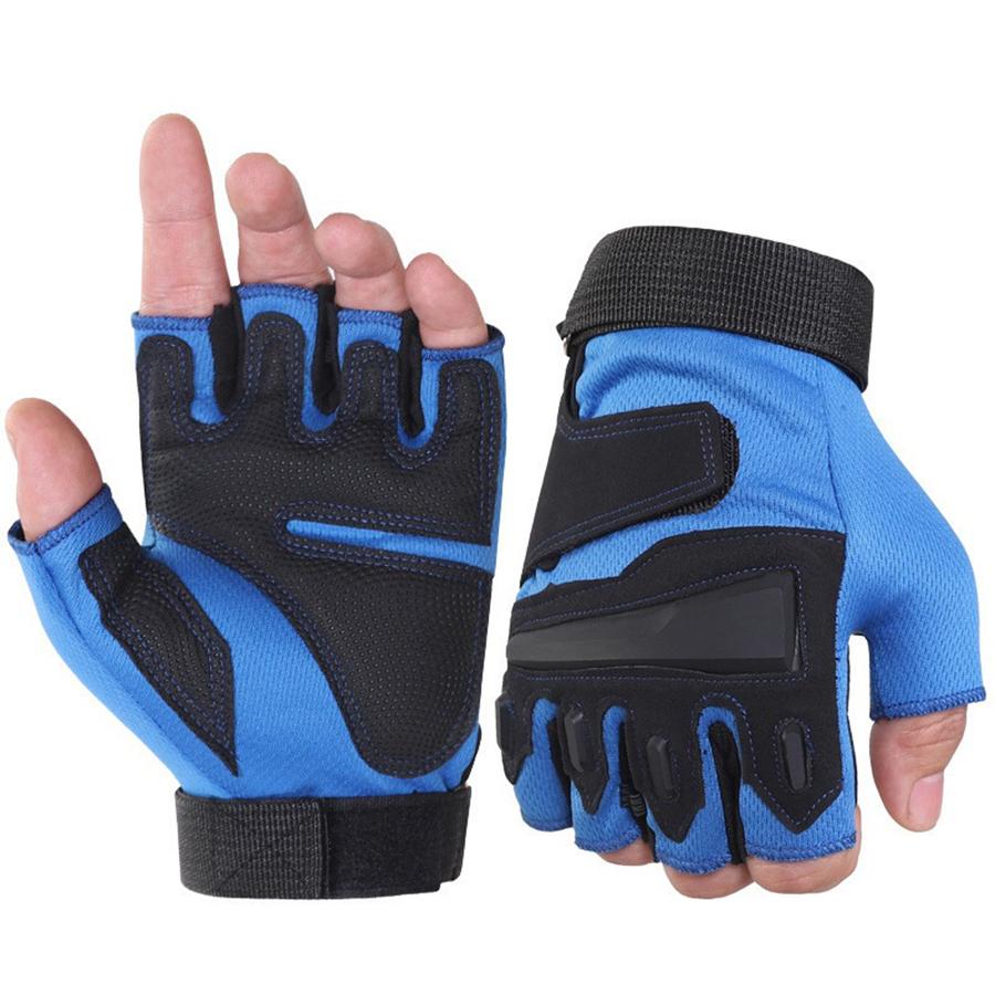 1Pair Fingerless Gloves For Motorbike Motorcycle Cycling Climbing Hiking Hunting Gloves